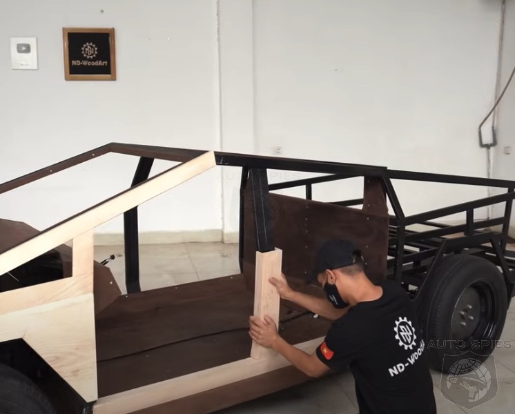 WATCH: Artisan Makes Wooden Tesla Cybertruck As Tribute - Which One Has Better Build Quality?